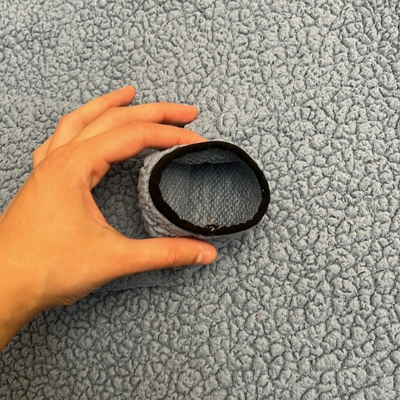 Victoria's Secret PINK Teddy Bear Blue Sherpa 1/4 Zip Cozy Pullover Size Small - Picture 9 of 10